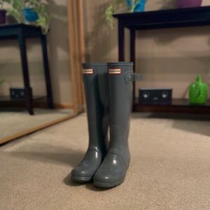 Green Tall hunter boots!!!